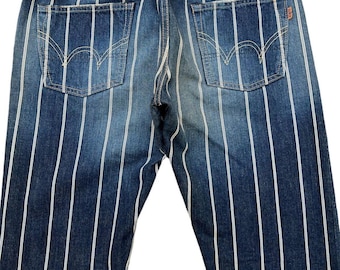 Vintage Edwin 505ZXX Japan Selvedge Denim Jeans Edwin Distressed