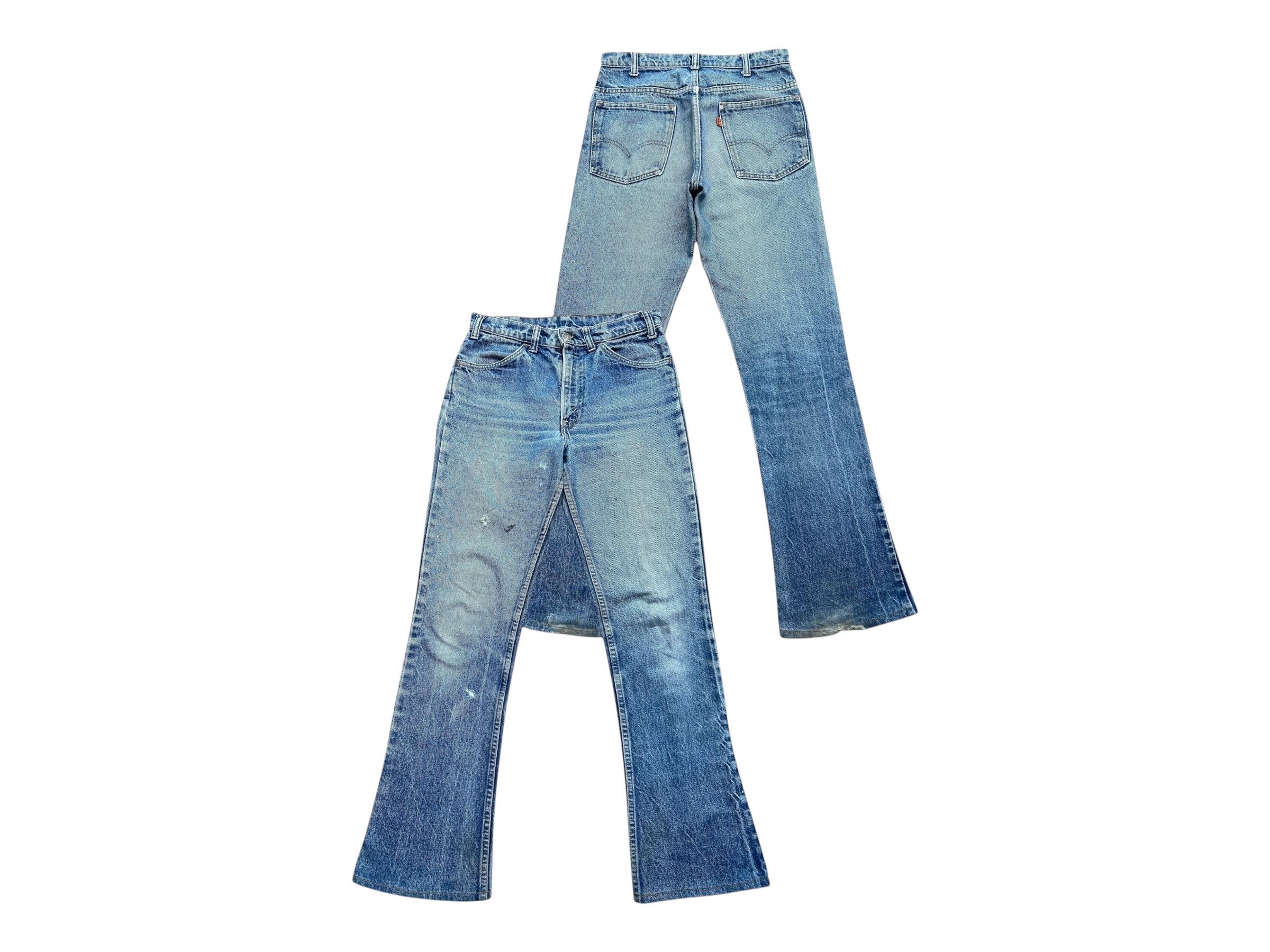 Vintage 70s Levi's 646 Orange Tab Bootcut Denim Jeans Vintage
