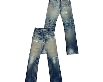 W30 Vintage 90s Levi's 702xx Selvedge Buckle Back Denim Jeans