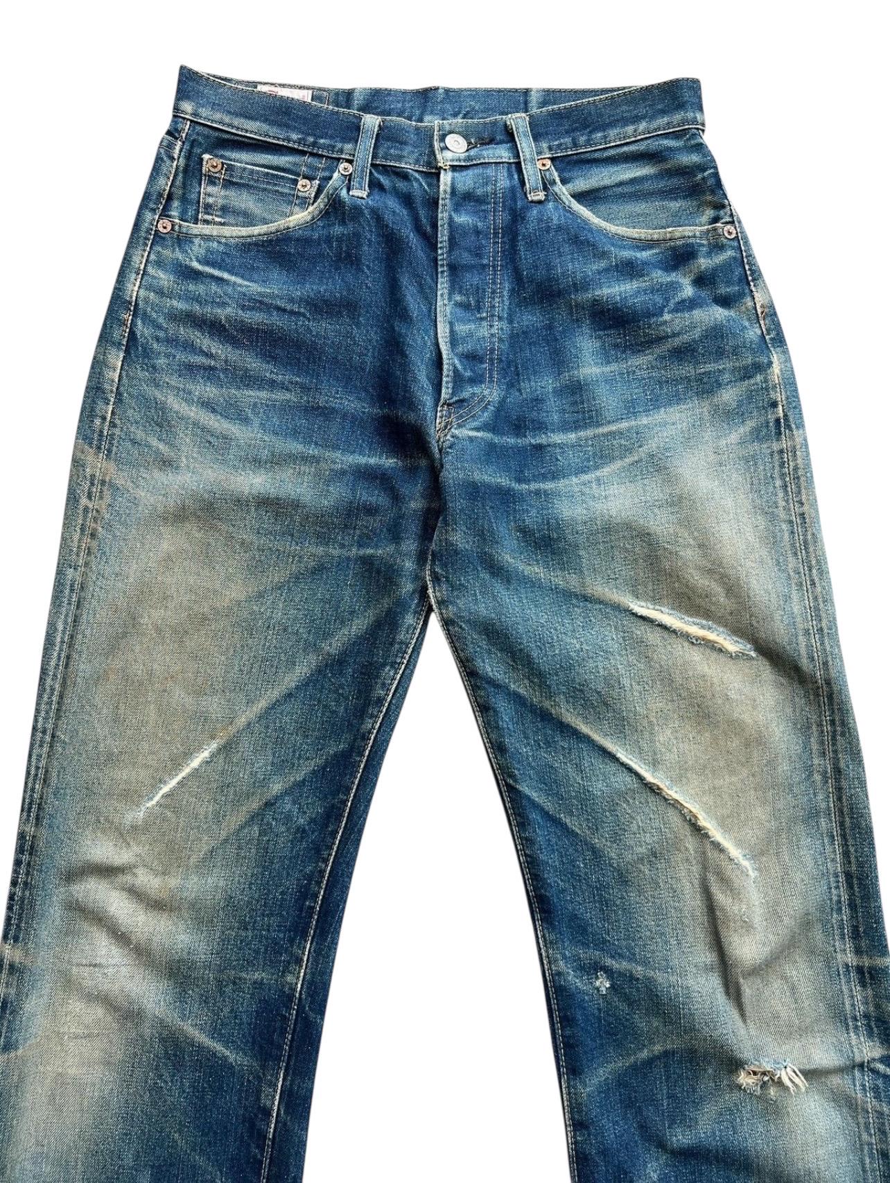 30x33 Vintage 90s Canton Japan Selvedge Distressed Denim Jeans