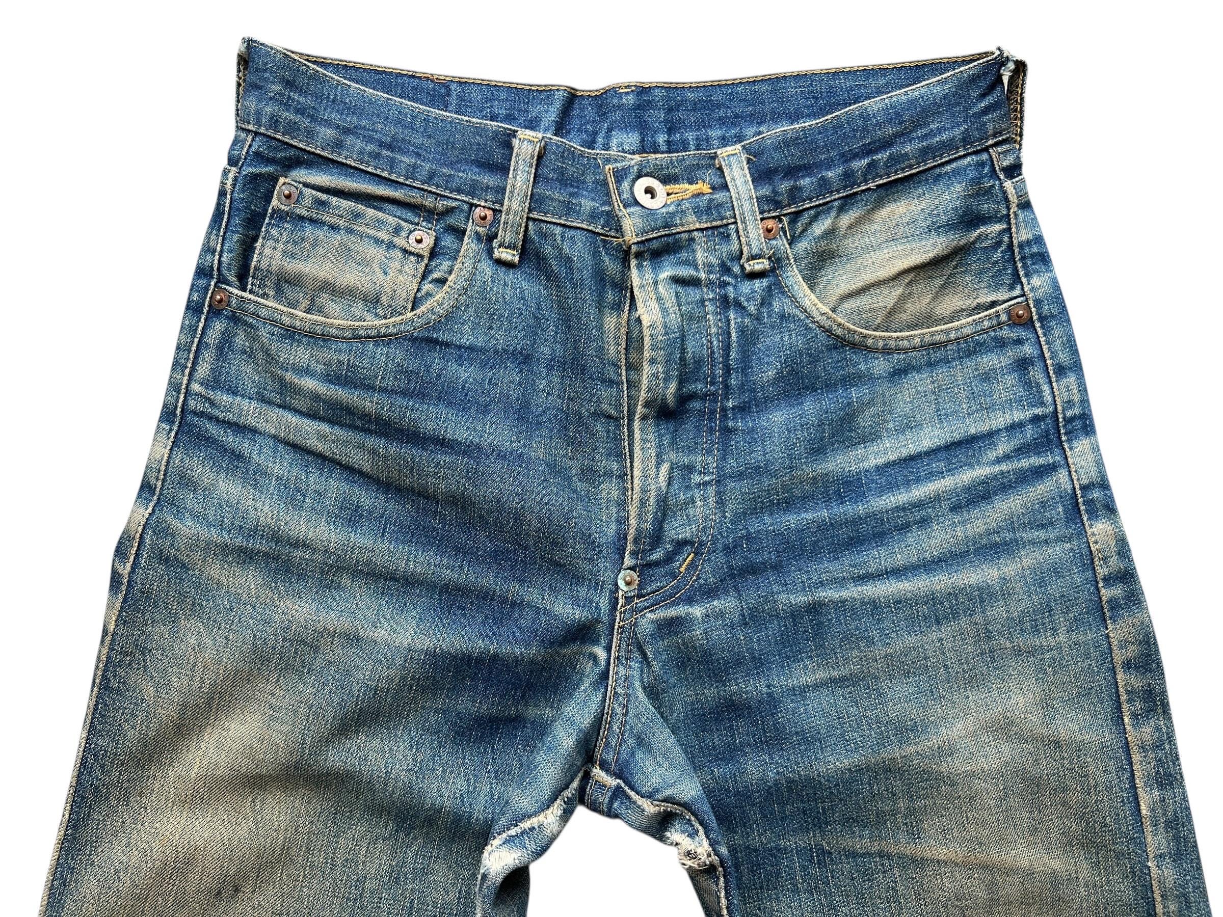 Vintage 90s Levi's 702xx Selvedge Buckle Back Denim Jeans Levis