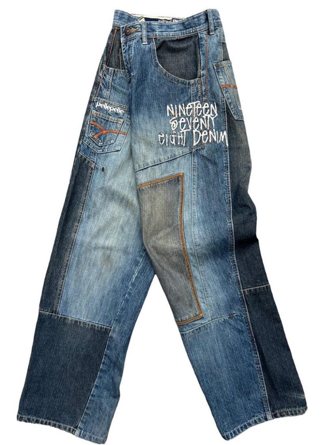 Vintage 2000s Pelle Pelle Marc Buchanan Baggy Denim Jeans Pelle