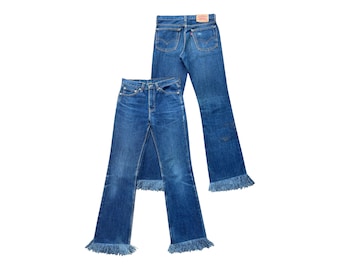 Vintage Levis 517 Jeans, Distressed Boot Cut Denim, 31 X 31 - Etsy