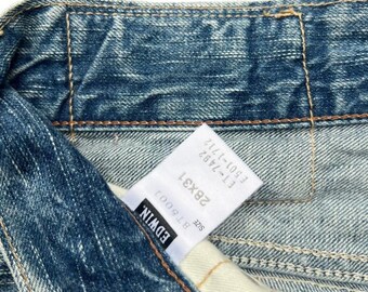 Vintage Edwin 503 Blue Trip Japan Flare Denim Jeans Edwin Bootcut