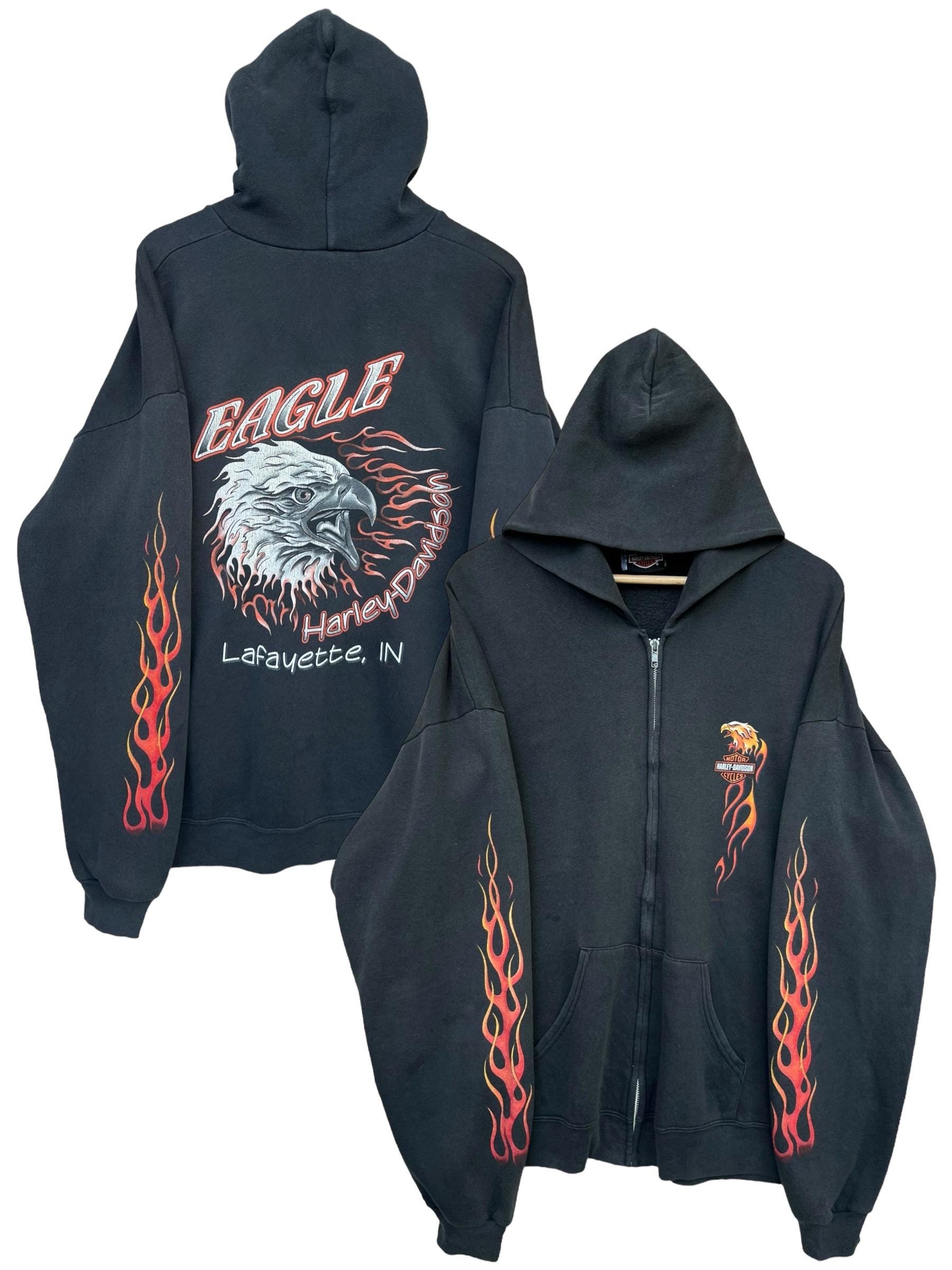 Vintage 90s Harley Davidson Flame Hoodie Vintage Harley Vintage 90s Harley Davidson Flame Hoodie Vintage Harley