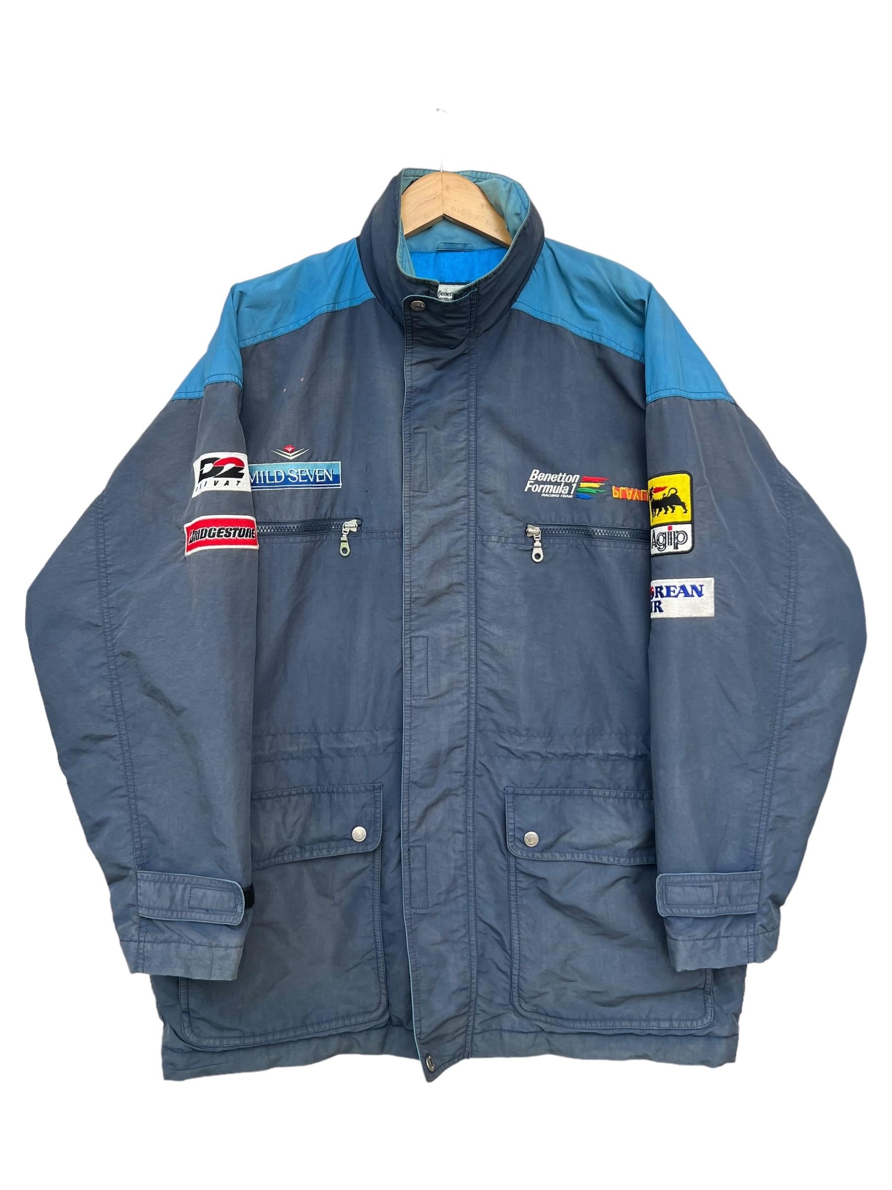 Vintage 90s Benetton Formula 1 Racing Jacket Benetton F1 Vintage 90s Benetton Formula 1 Racing Jacket Benetton F1