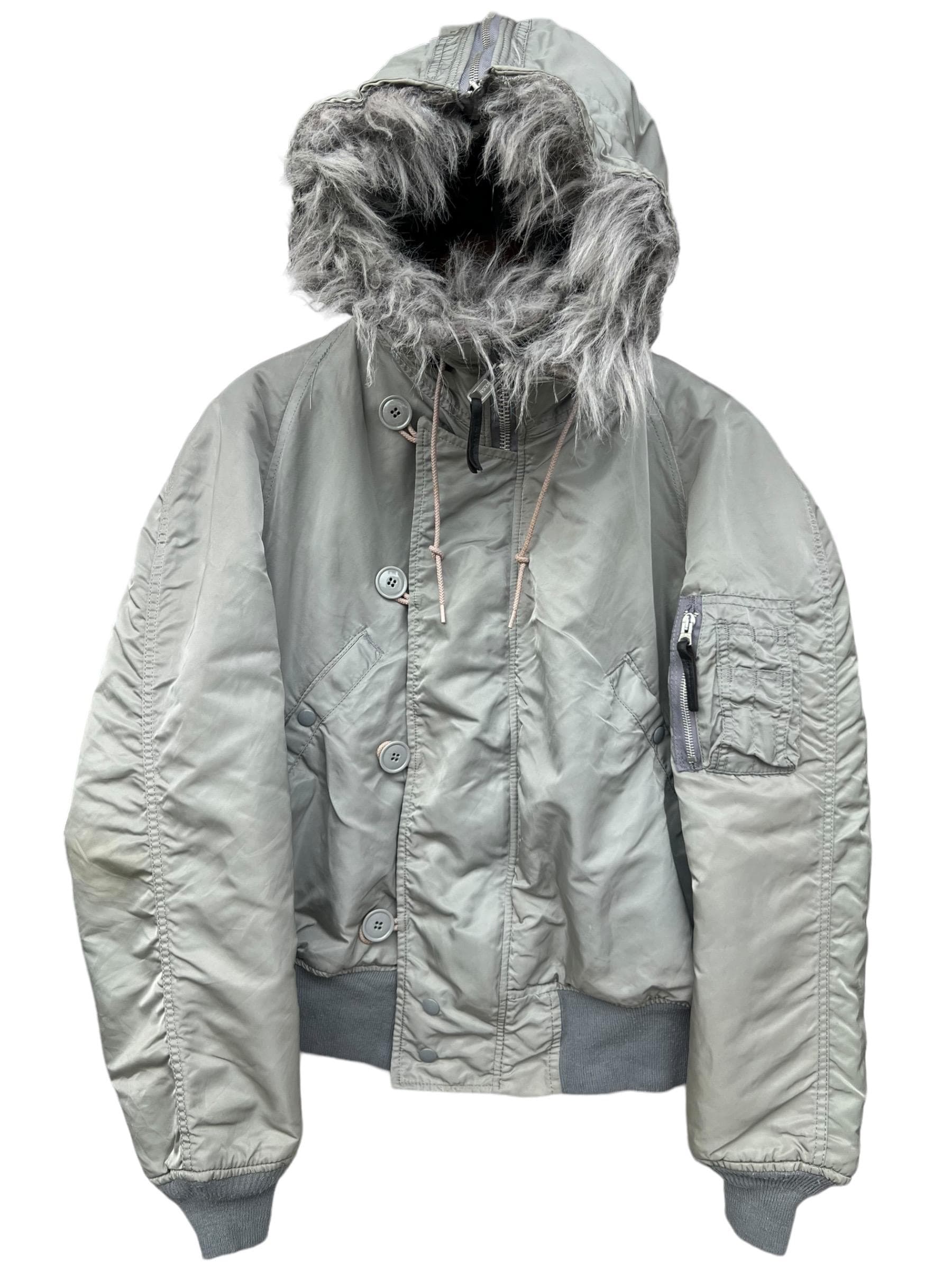 Alpha n2b Large 90s 80s シルバー Vintage 80s Alpha Industries MA-1