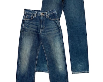 29x34 Vintage 90s Edwin 505XX Japan Selvedge Denim Jeans Edwin Distressed Selvedge Jeans Edwin Mudwash Jeans Edwin Selvedge Wide Denim Jeans