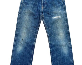 Vintage Levi's 502xx Japanese 90s Selvedge Distressed Denim - Etsy