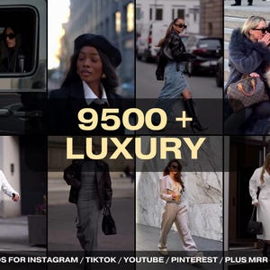 9500+ Luxury Faceless Video Reels For Instagram | Content Creator | Rich | Lifestyle | Travel | Melanin | Women | Designer | PLR MRR
