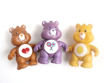 care bear figure limb movable Tenderheart Bear funshine bear brown care bear purple care bear home decor