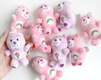 small care bear plushies cheer bear plush toy share bear plushie pink rainbow carebear purple ice cream