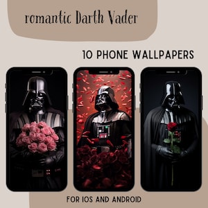 Darth Vader: sfondo romantico per smartphone Sith Lord della forza oscura, sfondo divertente per telefono Star Wars