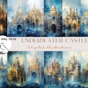 Magische Unterwasserschlösser - Entdecke Enchantment: Tauche ein in ein mystisches ozeanisches Reich voller Küstenwunder und wunderlicher Festungen