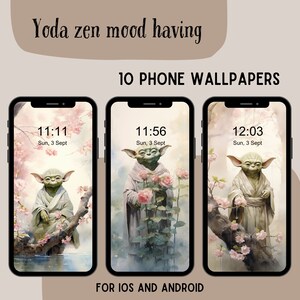 Yoda: fondo de pantalla romántico para teléfono inteligente Master Yoda, fondo divertido para teléfono de Star Wars