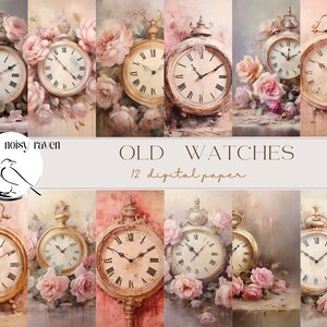 Illustrazioni di orologi vintage - Eleganza senza tempo per le pareti - Orologi retrò e classici, un tocco antico per trasformare il tuo spazio