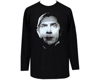 Bela Lugosi Dracula Long Sleeve T-Shirt – Men’s Classic Horror Black Top