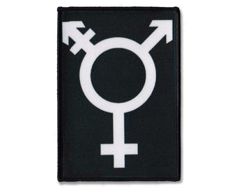 Transgender Symbol Patch – Punk Aufnäher für Kampfjacken – DIY Queer Pride Aufnäher