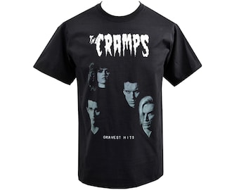 The Cramps Gravest Hits T-Shirt Men’s Punk Band Tee Goth Psychobilly Top