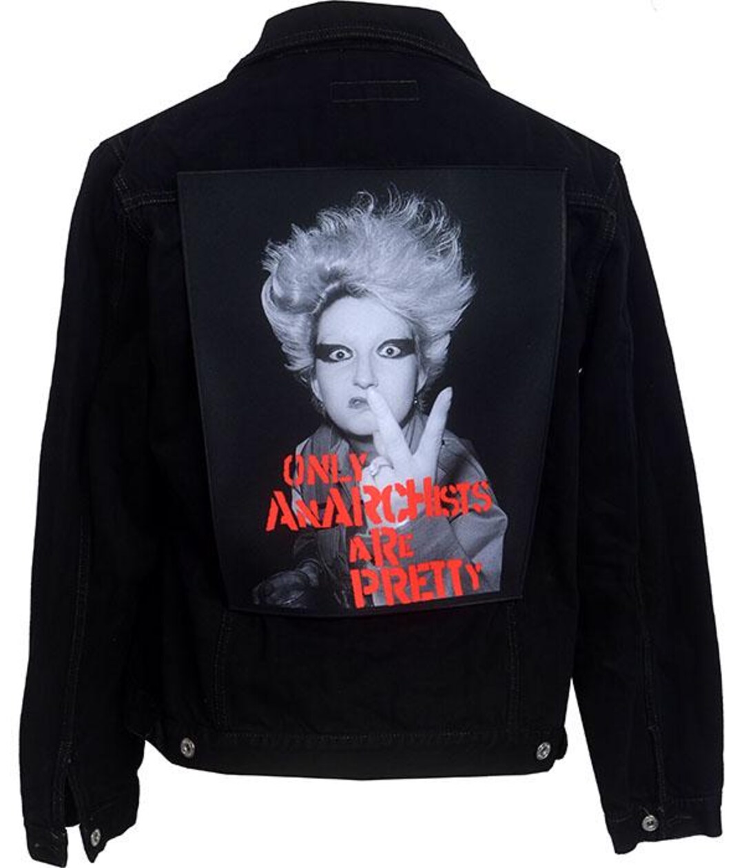 Only Anarchists Are Pretty Back Patch - Punk Rock Jacket Patch ...