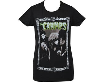 The Cramps Women’s T-Shirt | Garage Punk Psychobilly Horror, Black & White available