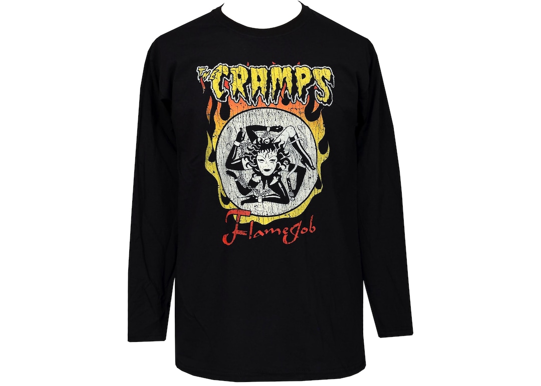 The Cramps Flamejob Long Sleeve T-shirt – Men's Psychobilly Punk
