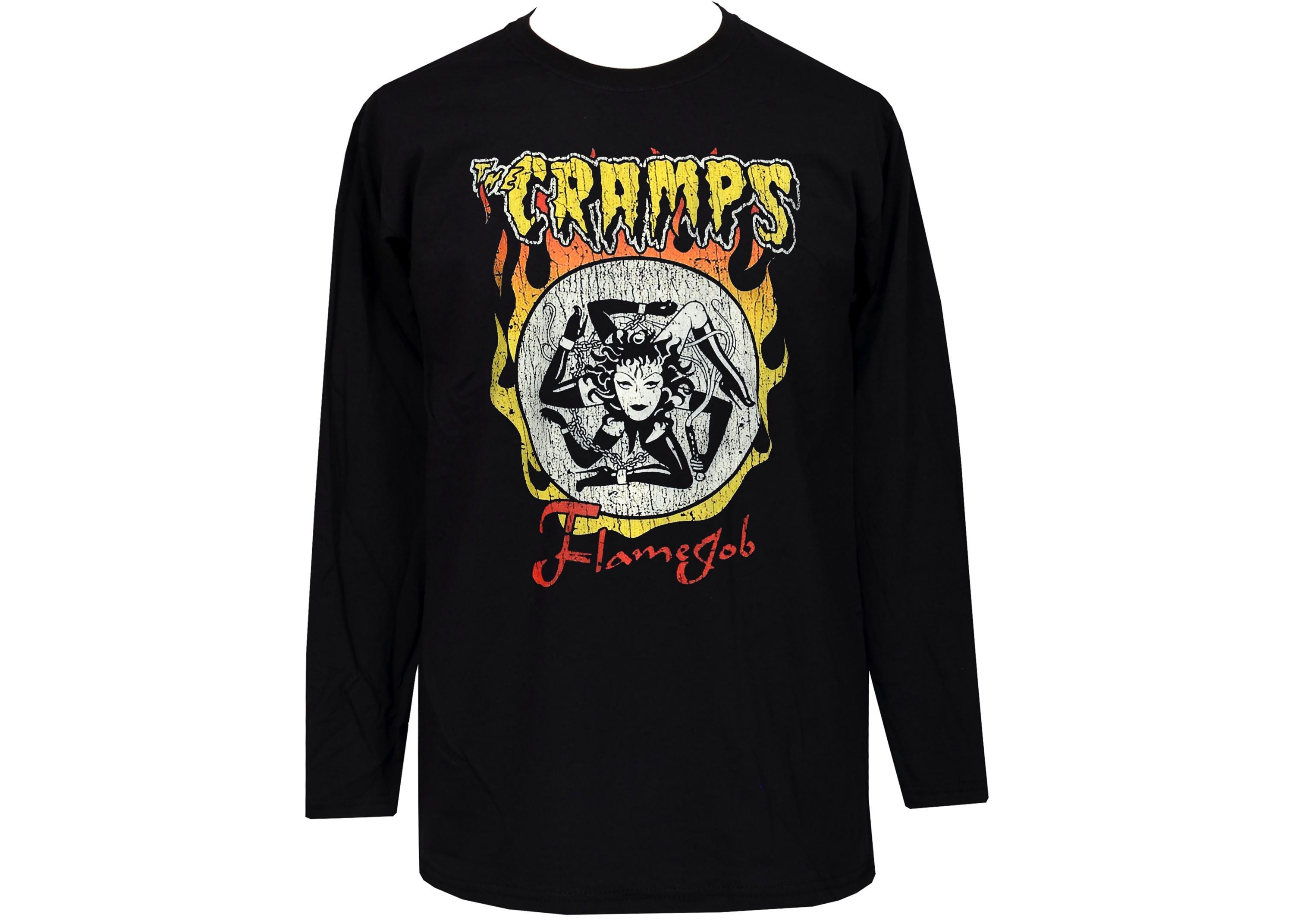 The Cramps Flamejob Long Sleeve T-shirt – Men's Psychobilly Punk