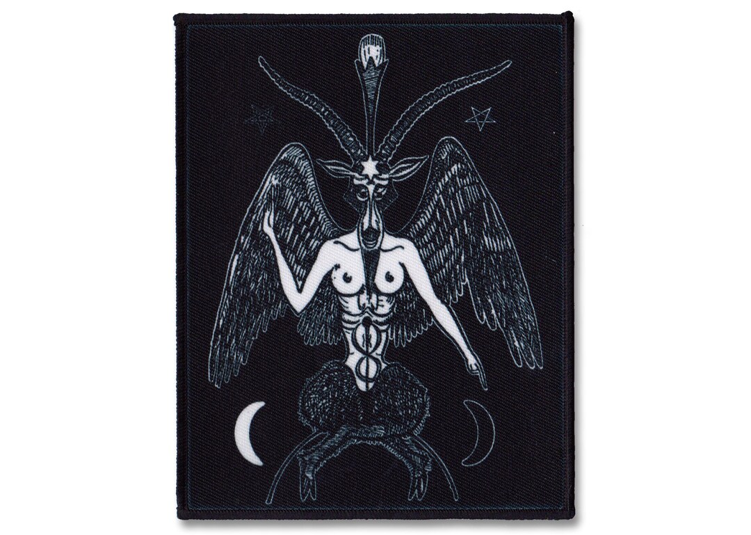 Esoteric Patch Baphomet Patch – Occult Goat Head Patch, Satanic Black Goat Patch ...
