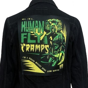Parche trasero humano de The Cramps: diseño de chaqueta Psychobilly de Chris Sick