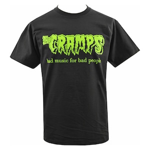 The Cramps Bad Music for Bad People T-Shirt - Männer Psychobilly Punk T-Shirt in Schwarz