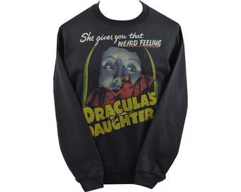 Dracula’s Daughter Sweatshirt – Retro Horror Vampire Jumper