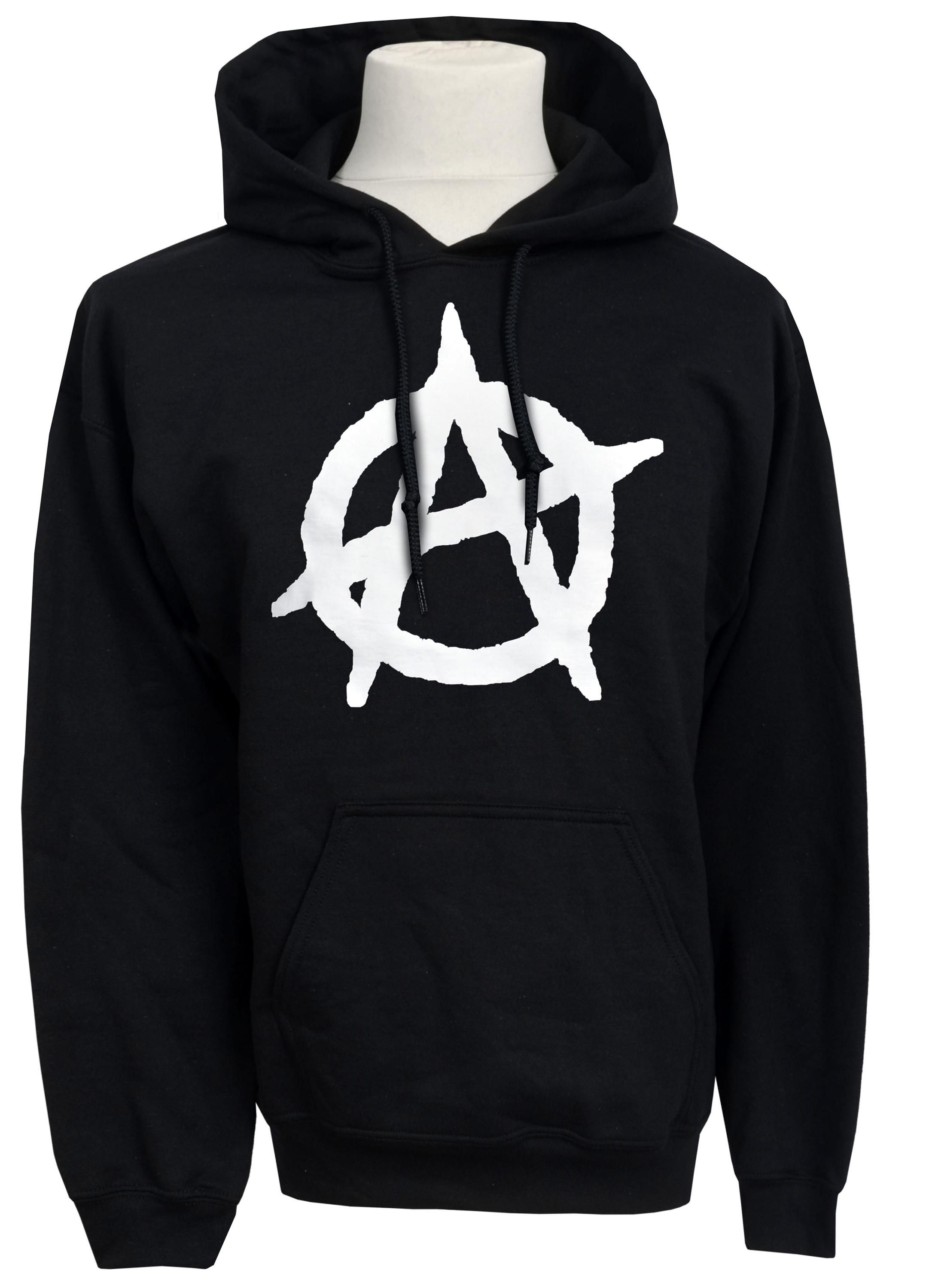 Anarchy Hoodie | Unisex Black Punk Pullover - Etsy