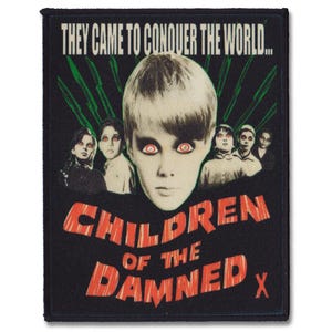 Children of the Damned Patch - Retro Horror Movie Sew-On Patch - Punk Goth Jacket Patch - DIY Horror Vest Accessory - Cult Horror Patch