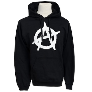 Sudadera con capucha Anarchy / Sudadera unisex punk negra