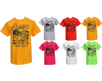 The Cramps Tour ’86 T-Shirt | Men’s Psychobilly Band Tee in Multiple Colours