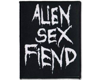 Alien Sex Fiend Sew-On Patch – Punk Deathrock Band Logo Patch (3 Sizes)