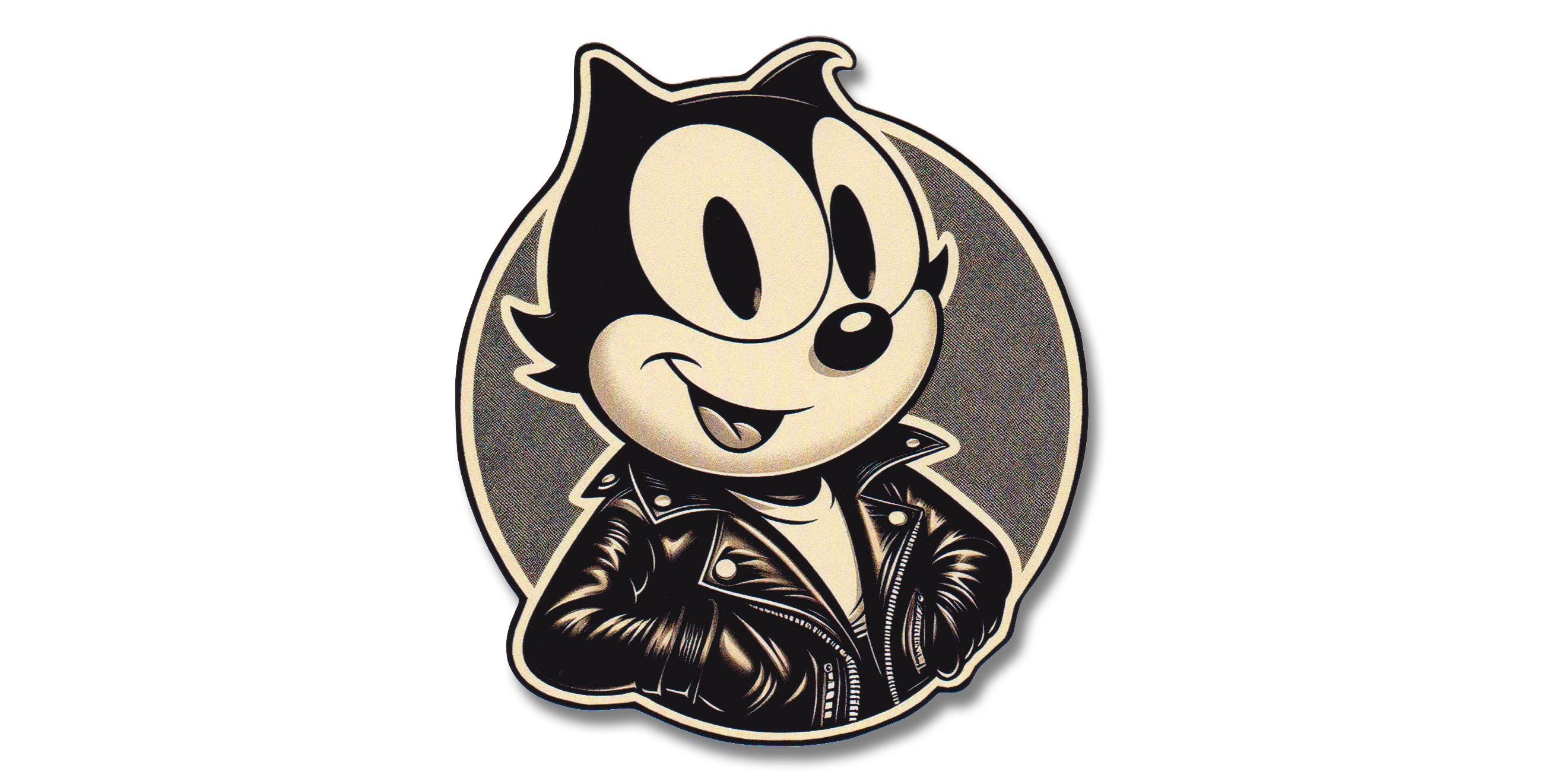 Felix the Cat Vinyl Sticker Decal | Vintage Cat Rocker Punk