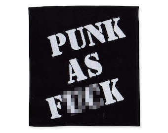 Punk as F*ck Patch | Sew-on Punk Battle Jacket Patch