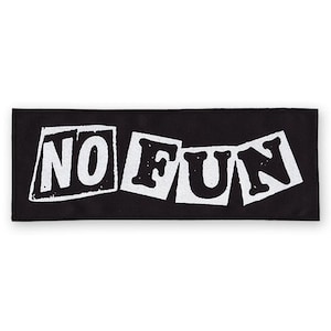 No Fun schwarz Aufnäher | Seditionaries 1977 Patch zum aufnähen