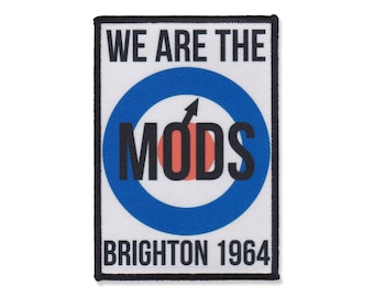 Naszywka We Are The Mods - Brighton 1964 Naszywka - Mod Target Naszywka - Scooter Boy Naszywka do naszycia