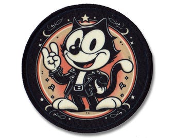 Felix the Cat Patch | Retro Vintage Cat Cartoon Sew-on Patch