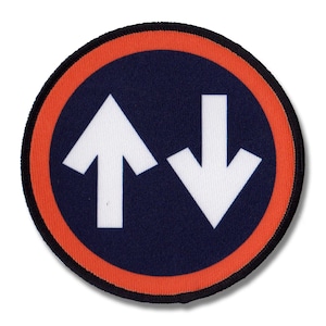 Écusson de direction Flèches mod - Écusson à coudre pour veste de trottinette ska bicolore mod