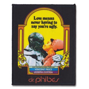 Dr. Phibes Aufnäher - Retro Horror Film Aufnäher - Vincent Preis DIY Punk Weste Aufnäher - Kult Horrorfilm Aufnäher - Gothic Horror Jacke Aufnäher
