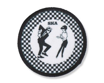 Ska Schachbrett Aufnäher | Mod Ska Two Tone Dub Reggae
