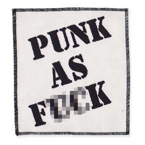 Parche Punk as F*ck / Parche para coser en chaqueta de batalla punk