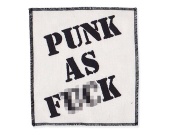Punk as F*ck Patch | Sew-on Punk Battle Jacket Patch