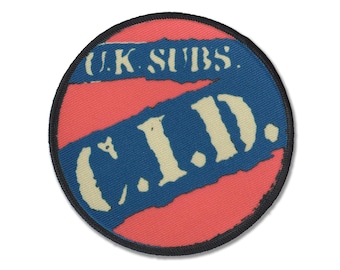 UK Subs C.I.D. Patch | Punk Rockers 1977 Band Classic