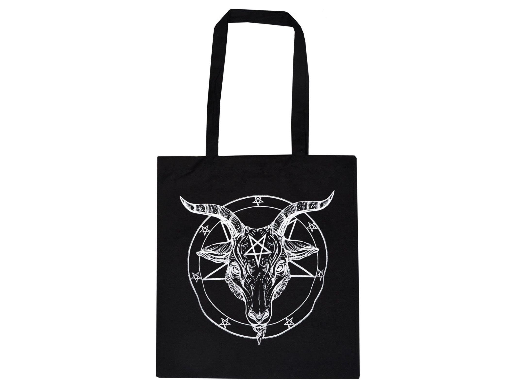 Sac à Bijoux Velours Noir Avec Pentacle/pentagramme - Fermeture à Cordon - Style Païen - Neuf