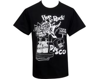 Vive le Rock Punk Rock Disco Men's Punk T-Shirt Seditionaries 1977