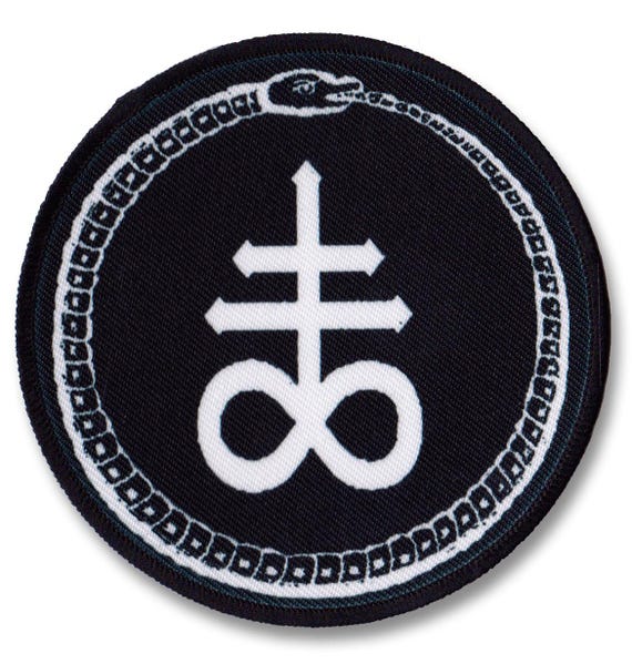 Leviathan Cross Snake Patch | Ouroboros Lucifer Satanic Occult - Etsy